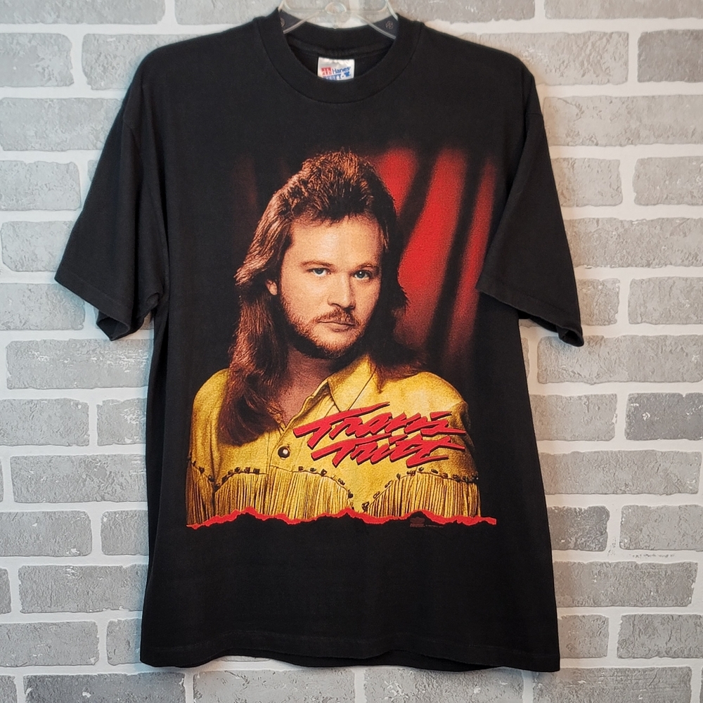 Travis Tritt 1993 Concert Tour Country Western Rap Tee Vibes T-Shirt Men's L